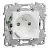 Connected 2P+T Socket - Schneider Electric - NU555918 - Zigbee - 16 A - Unica
