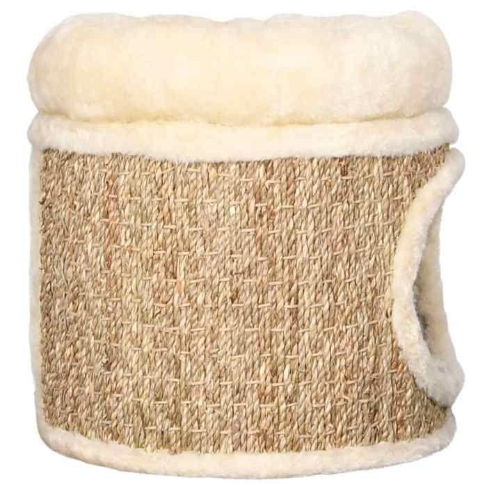 Maison pour chat - vidaXL - Herbiers marins - 31 x 33 cm - Beige - Confort douillet