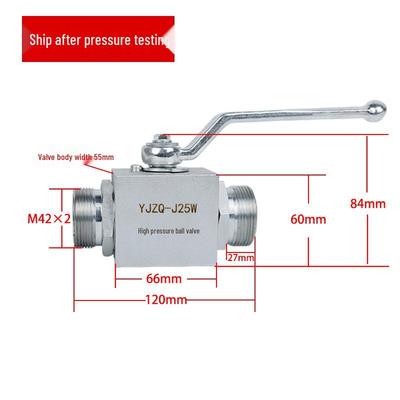 Hydraulický vysokotlaký kulový ventil z uhlíkové oceli
