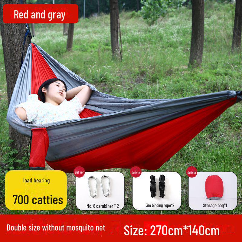 """Schnellöffnende Mückendichte Outdoor-Hängematte mit Netz - Einzel-/Doppel-, Kippsicher, Nylon"""