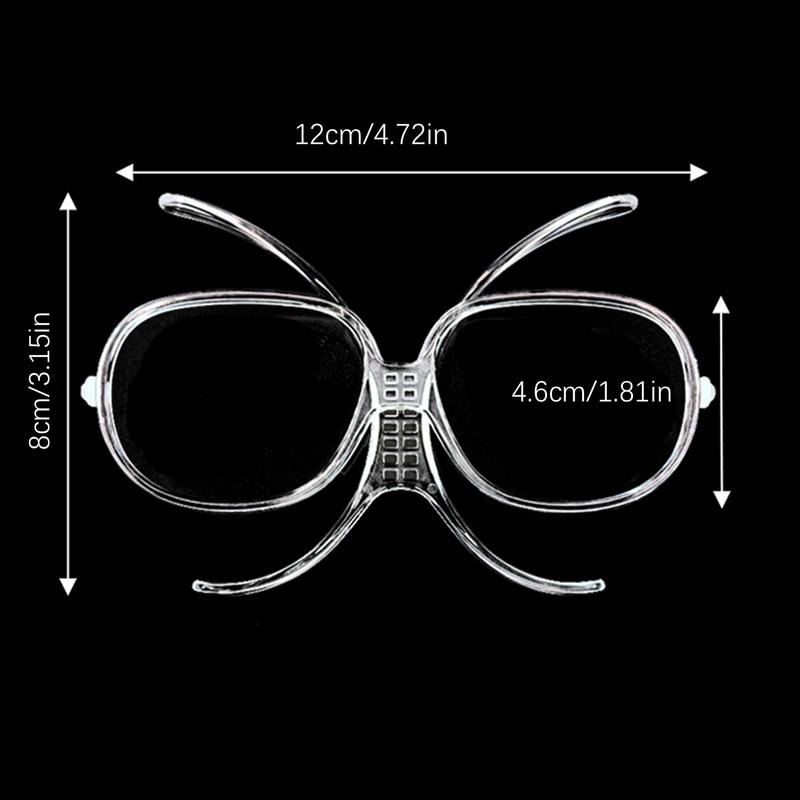 Skibrillen-Einsätze mit Sehstärke Verstellbarer Optischer Adapter Flexibler biegsamer Innenrahmen Für Brillenträger Outdoor-Skifahren