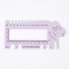 Portable ABS Plastic Horn Knitting Ruler, Special Knit Crochet Measure Gauge for Wool Yarn Clothing Hand Knitting Accessories