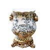 Vase Decoration Ceramic Plant Flower Large Capacity Living Room Flower Arrangement RetroEuropeanStyle Dining Table Floral Device