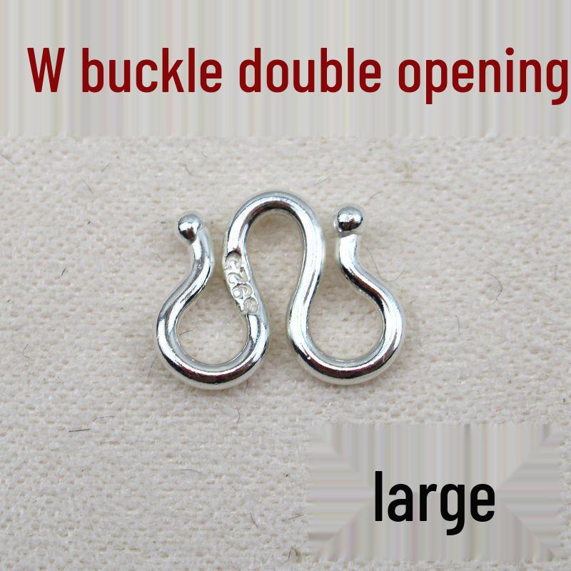 S925 Sterling Silver Question Mark Clasp for DIY Necklace and Bracelet Jewelry Making