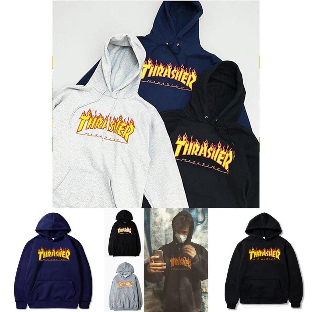 Stylish Flame Print Plus Size Men's Hooded Sweatshirt Sweater