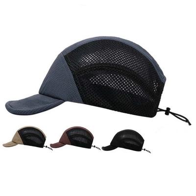 Japanische Baseballkappe mit kurzem Schirm, atmungsaktiv, für Outdoor-Sport, Netz-Sonnenhut, schnelltrocknend, lässig, 5-Panel-Kappe, Sommer