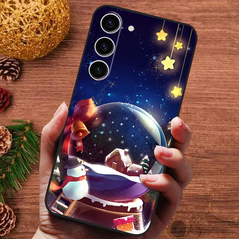 Vánoční malovaný kryt pro Samsung Galaxy S25 Ultra S25Plus Pouzdro Silikonové Měkké Fundas Pro Samsung S25 Plus Kryt telefonu s 25