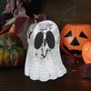 Halloween Disco Ball Ghost Centerpiece Glitter Ghost Sign Decor Tiered Tray Ornaments For Fireplace Mantle Table Desk Home