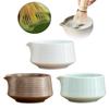 Ceramic Matcha Tea Bowl Japanese Tea Cup 560ml Matcha Accessories with Spout Handmade for Tea Lovers Friends Beginner Gift