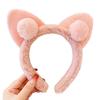 Lovely Cat Ears Cosplay Animal Ears Headwear, Halloween Headband ,Headpiece Costume Accessories with Bowknot  Pink