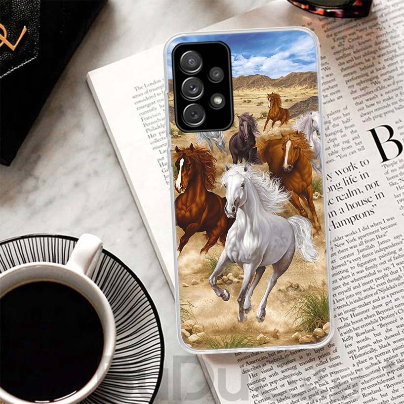 Horse Great Beauty Galloping Cover For Samsung Galaxy A51 A50 A71 A70 Phone Case A21S A31 A41 A10 A20E A30 A40 A01 A11 A6 A7 A8