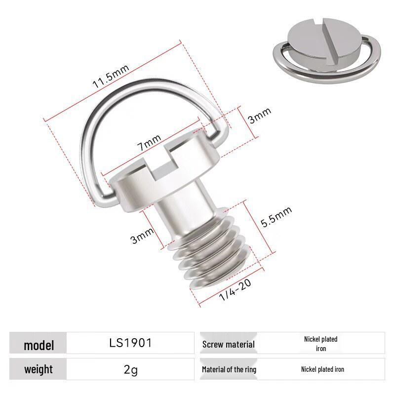 

Stainless Steel Camera Tripod Base Screw: Hand-Tighten 1/4 to 3/8 Turn