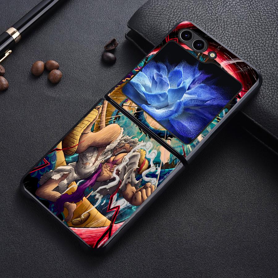 

Cool One Piece Luffy Back Phone Cover Funda Case for Samsung Galaxy Flip5 Flip7 FE Flip6 Flip4 Flip3 Z Flip 7 6 5 4 3 Galaxy Z Flip7 FE