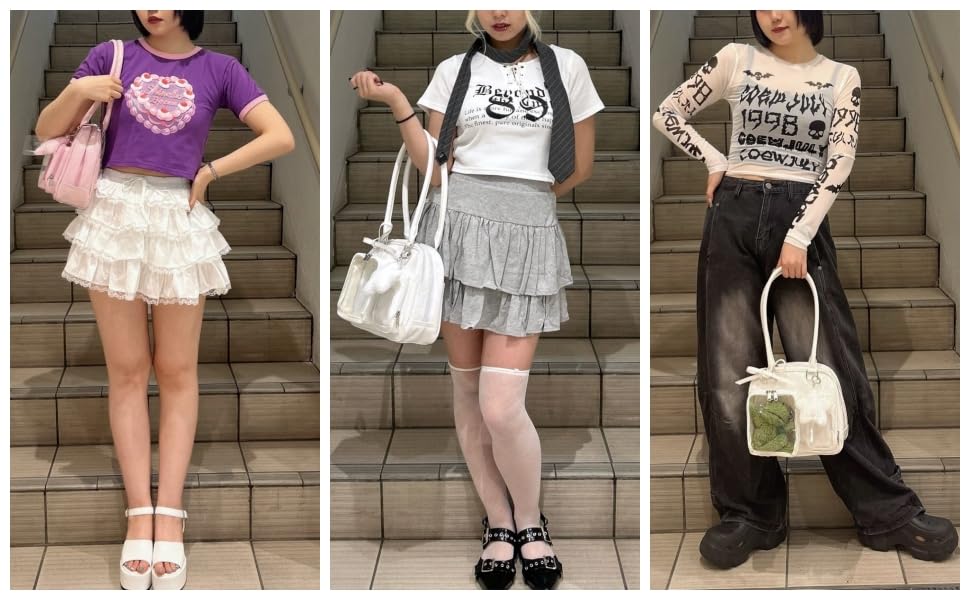 WEGO Sparkly Twinkle Plush Ita Boston Bag, Ita Bag, Girly, Women's, Size F, White