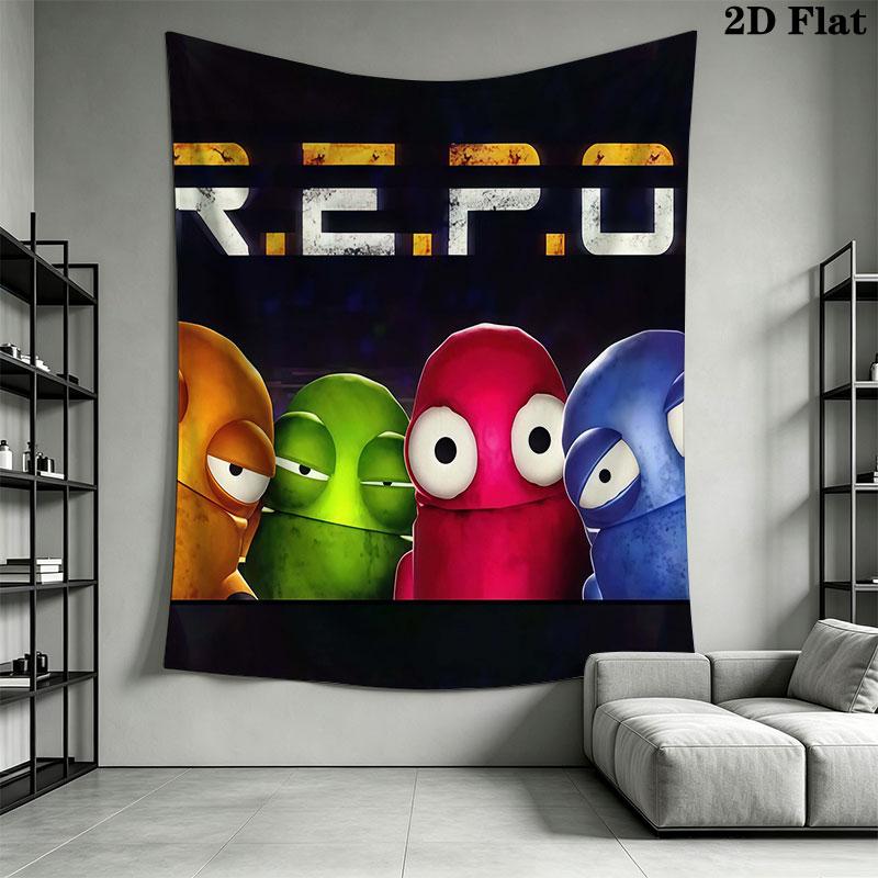 R.E.P.O Wall Hanging Printed Fabric Blanket Decorative Tapestries for Bedroom Living Room Home Decor