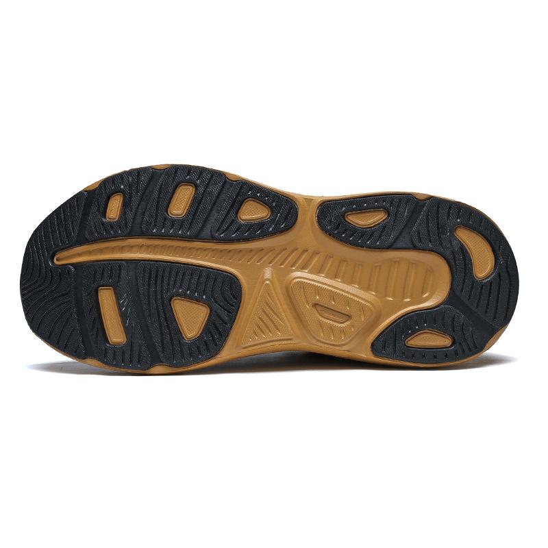 Tênis de Corrida Masculino com Cadarço Moda Couro PU Tênis Outdoor Masculino Esportivo de Solado Grosso Tamanho Grande 39-48