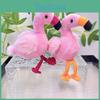 Lively Flamingo Plush Toy Hanging Keychain In Red Yellow And Shades Orange