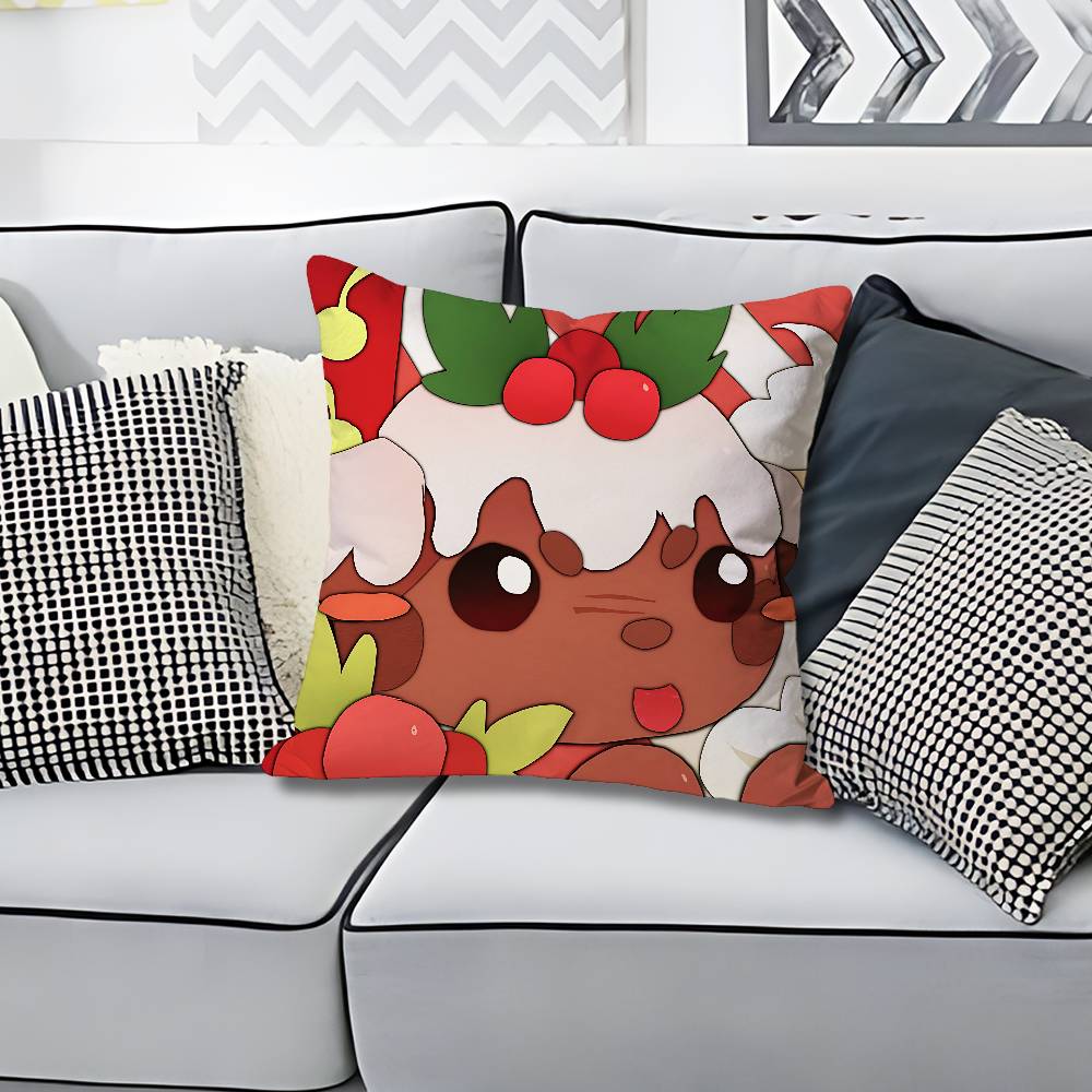 AAdopts Me Game Pillow Cases for Bedroom Living Room Sofa Home Decor Polyester Cushion Cover with Zipper