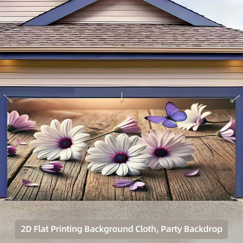 

2D Rustic Floral Banner for Garage Doors and Farmhouse Home Decor 47.2x31.5inch/120*80cm