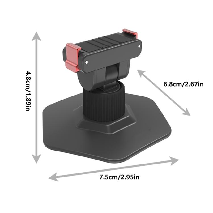 Helmet Camera Holder Compatible for Action 5Pro/4/3/2 Camera, 360°Rotating Joint and Adhesive Base for Outdoor Action Recording