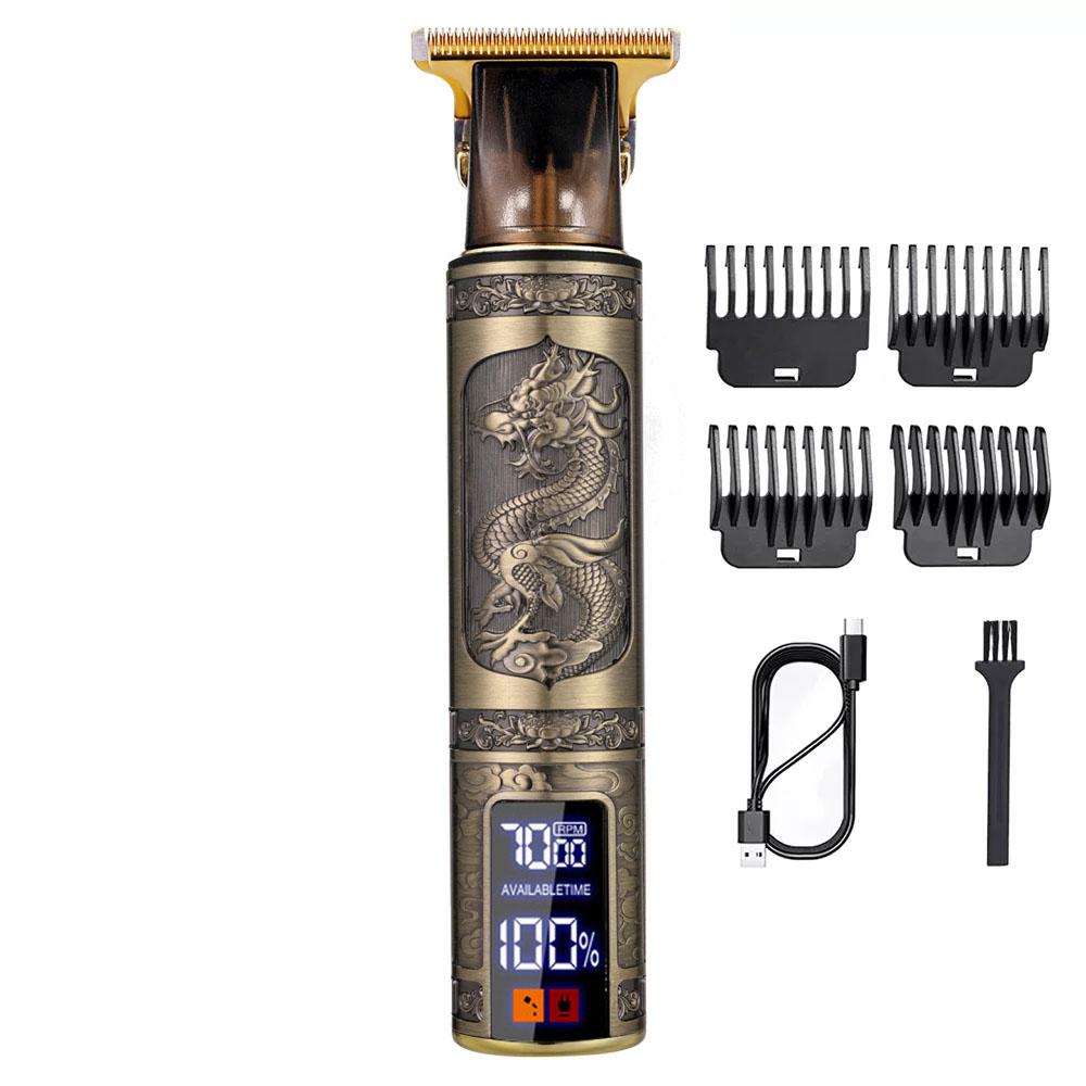 ספר גברים USB נטענת חשמלי זקן גוזם מדויק לגברים קוצץ שיער מקצועי גילוח