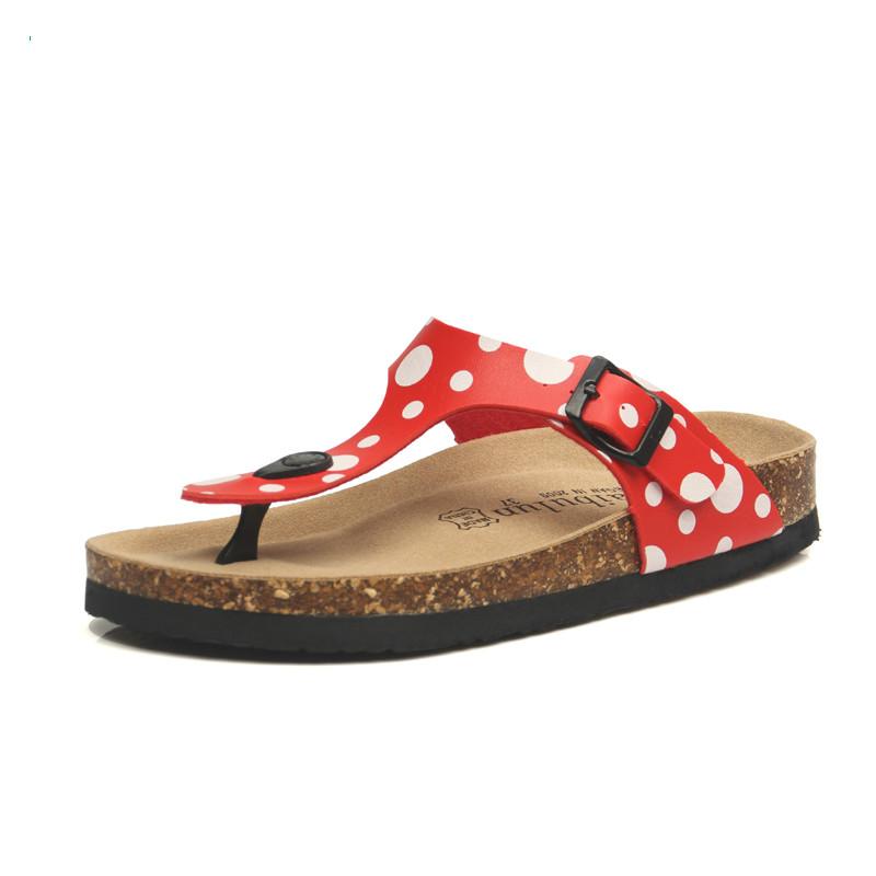 Fashion 18 Color Big Size 35-45 New Beach Cork Flip Flops Slippers Casual Summer Women Beach Slippers Flip Flops