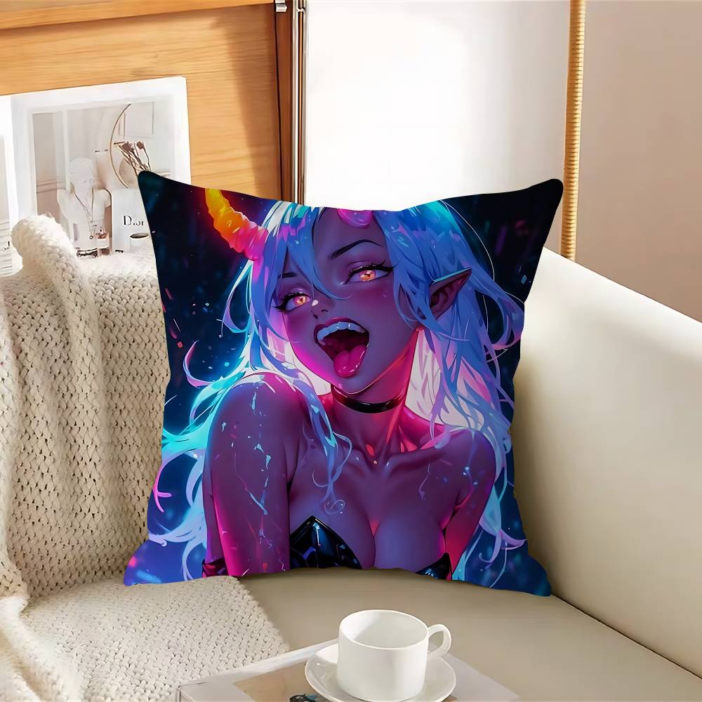 Anime Hot Girl-I Pillow Case Removable Washable Cushion Cover – All-Season Soft Linen