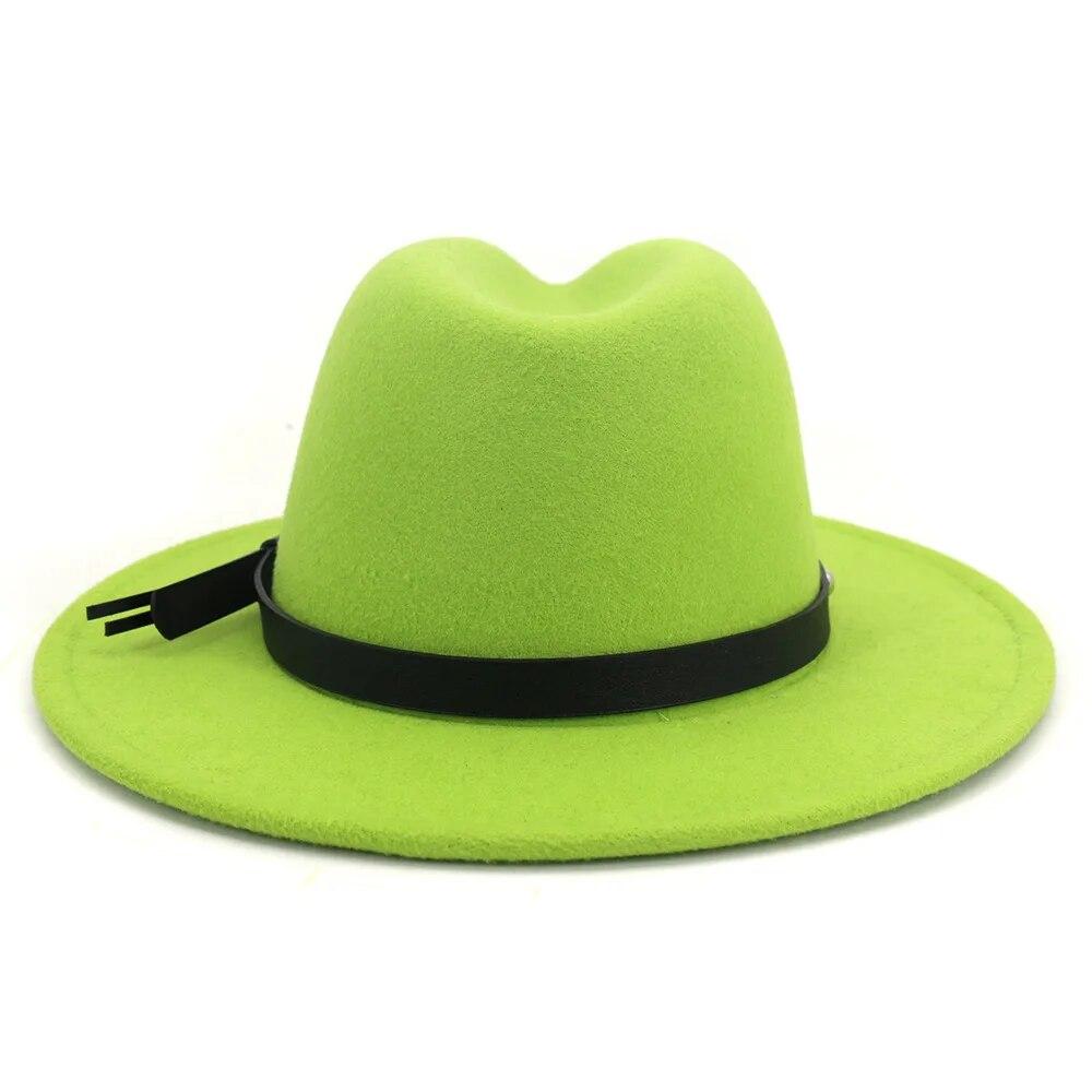 Fedoras Hat Winter Women Hats Men Felt Hat Belt Luxury Fashion Casual Wedding Decorate Men Women Jazz Cap Chapeau Femme Bonnet
