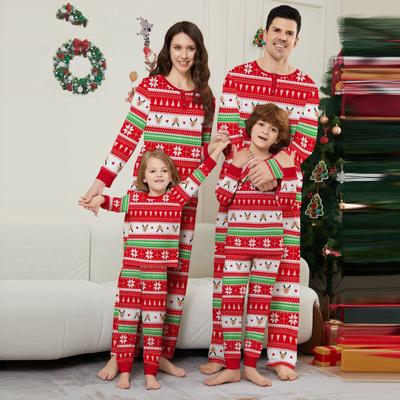 Weihnachten Eltern Kind Familie Set Wohnkultur Weihnachten Pyjamas Zwei Stück Set