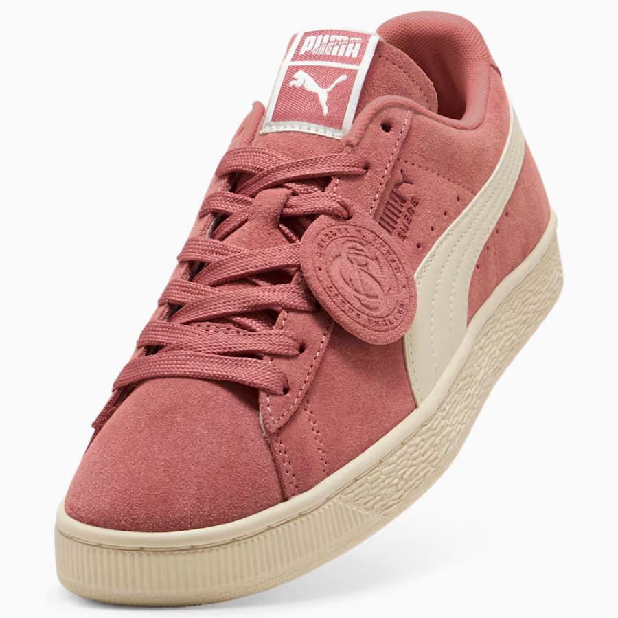 408464-01 Puma Suede Charles F Stead "Deeva Peach/Alpine Snow" (Men's)