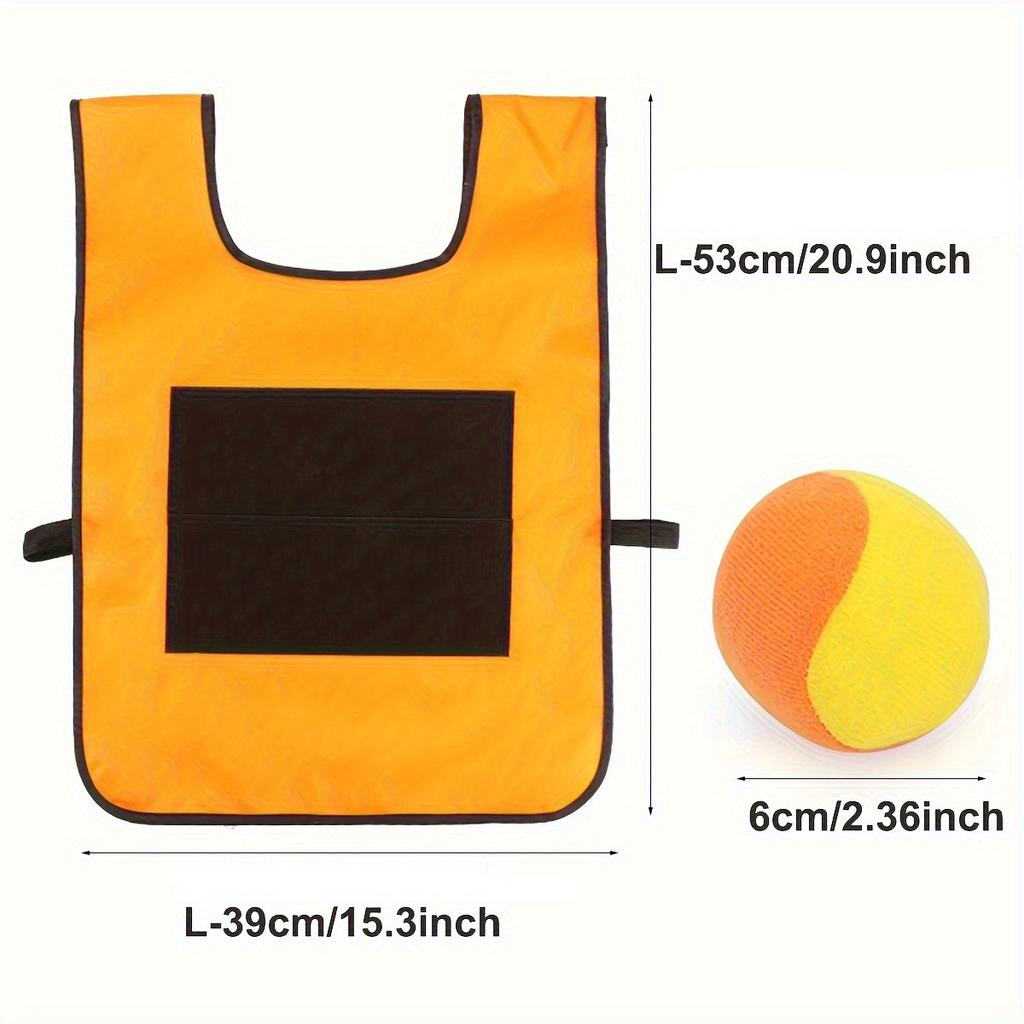 6 pezzi/set 1 pezzo Gilet Adesivo Con 5 Pezzi Pallina Adesiva Bersaglio Adesivo Gilet multicolore Sport all'Aperto Lancio Originalità Festa JXB