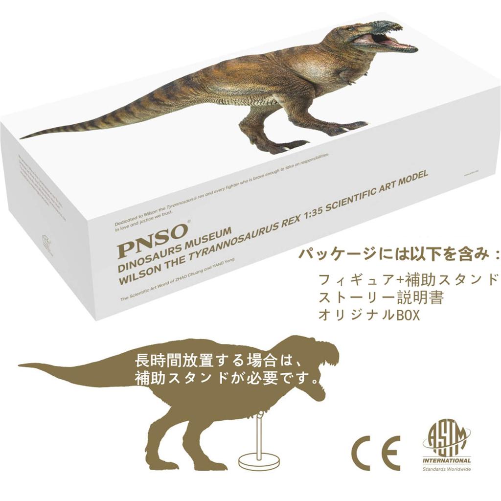 PNSO Dinosaur Museum 135 Scale Tyrannosaurus Rex Realistic Figure PVC Plastic Model Toy Dinosaur Lover Birthday Gift Original Science Art Painted