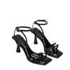 Summer Fashion Open Toe 2025 Women High Heels Non-slip Sexy Women Sandal Thin Heels Square Shoes Sandalias De Mujeres En Oferta