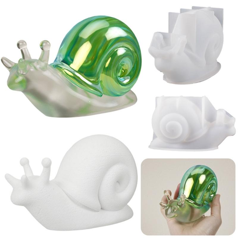 Snail Candle Mold Table Decoration Silicone Resin Molds 3D Animal Candle Mold Handmade Soap Plaster Mould Crystal Epoxy