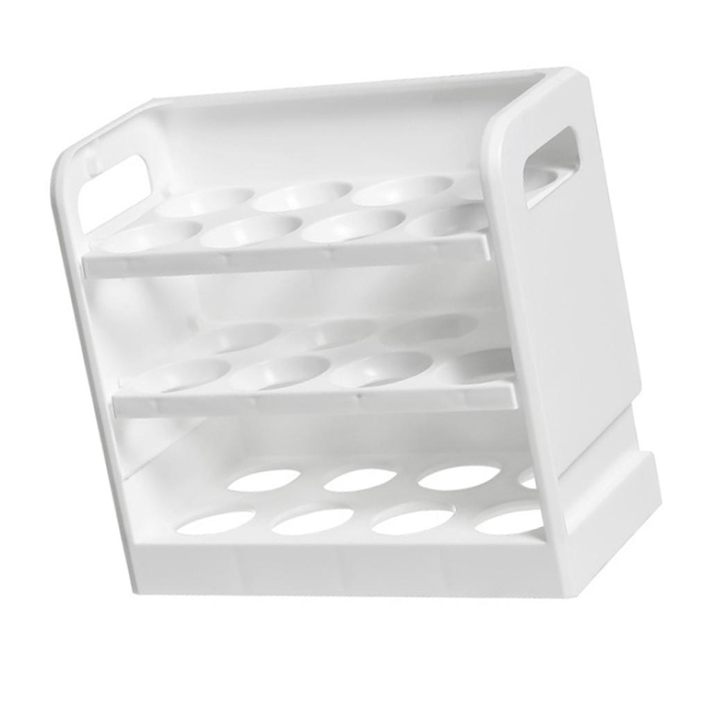 Stojan na vejce 3 patra Reverzibilní držák na vejce Úložný prostor na dveře lednice Kuchyňské vyklápěcí vejce