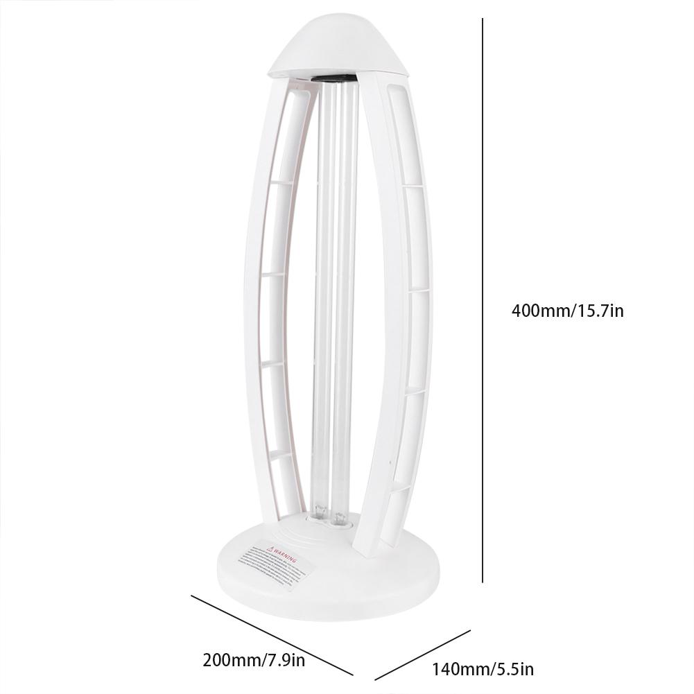 Dual Tube Ultraviolet Light Lamp Remote Control Timing Table Light for Home Hospital UseUS Plug