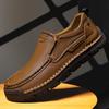 Moda 2025 Nuovi Mocassini da Uomo Traspiranti Slip on Scarpe da Guida Italiane Chaussure Homme Vera Pelle Uomo Scarpe Casual Fatte a Mano
