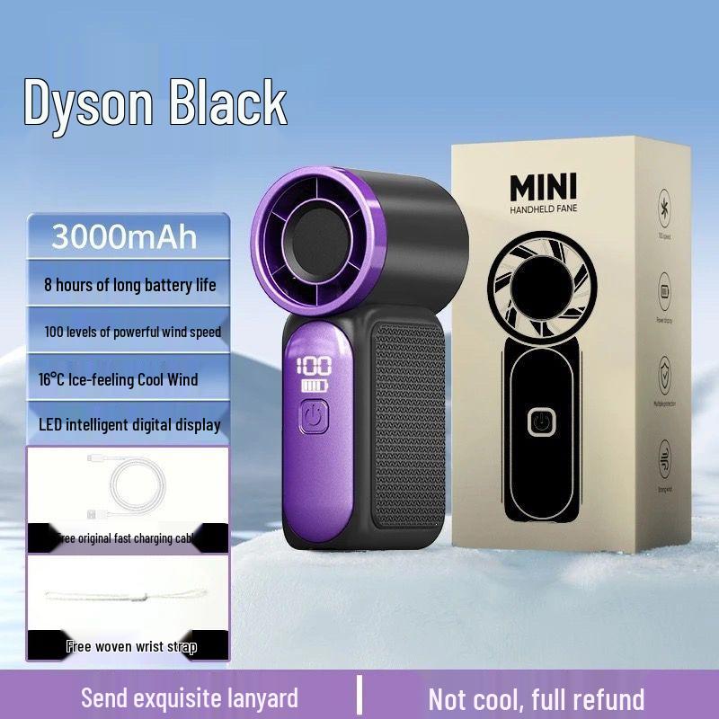 Silent Mini USB Rechargeable Handheld Fan with Long Battery Life for Students and Outdoor Use Ultra Long Battery Life