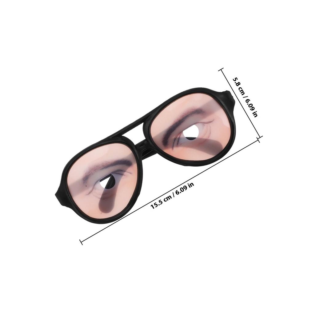 Lightweight Funny Glasses One Size Cool Fashion Style Prop for Halloween Cosplay Masquerade Party Prank Gag Gift Idea