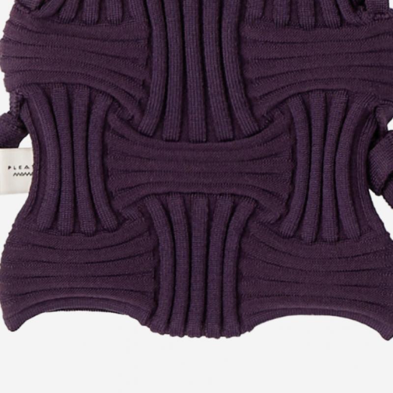 Pleatsmama Mini Crossbow Bag Deep Purple