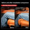 Nappa Leather Leg Support Extension Seat Cover Memory Foam Extender Cushion With Backrest Car Interior Accessories Universal Car