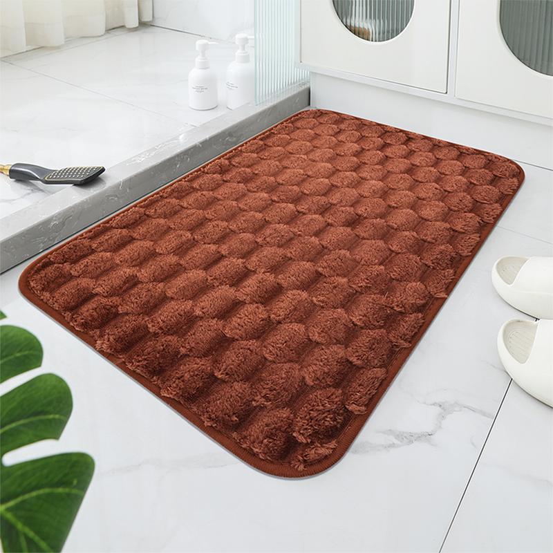 

Мягкие коврики для ванной из морской пены, нескользящий коврик для пола, впитывающий воду, пригодный для машинной стирки ковер, плюшевый пушистый коврик для ванной, набор для домашнего декора 400MMx600MM