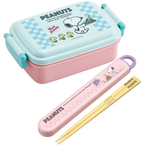 Skater Children's Lunch Box, 1 Tier, 450ml, Fluffy Dome Shape, Snoopy 80s Cafe, Antibacterial, For Children, Made in Japan RBF3ANAG-A