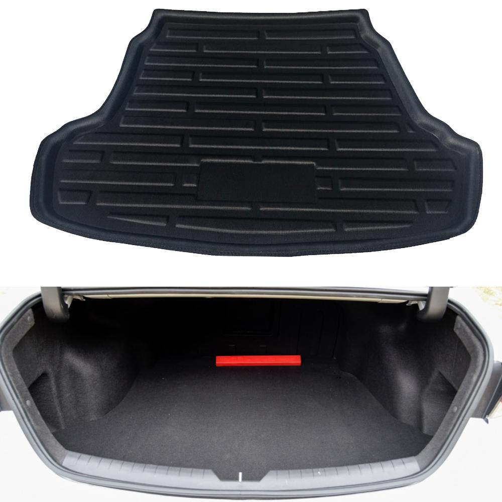 

Специальный коврик для заднего багажника Hyundai Sonata 6 YF i45 2010~2014 Водонепроницаемый коврик для пола Украшение багажника Аксессуары для чехла для багажника чёрный