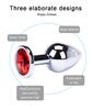 Stainless Steel Anal Plug Anus Plug Anal Bead Adults Sex Toys Metal Butt Plug With Jewelry Colorful Crystal For Women Adult Game