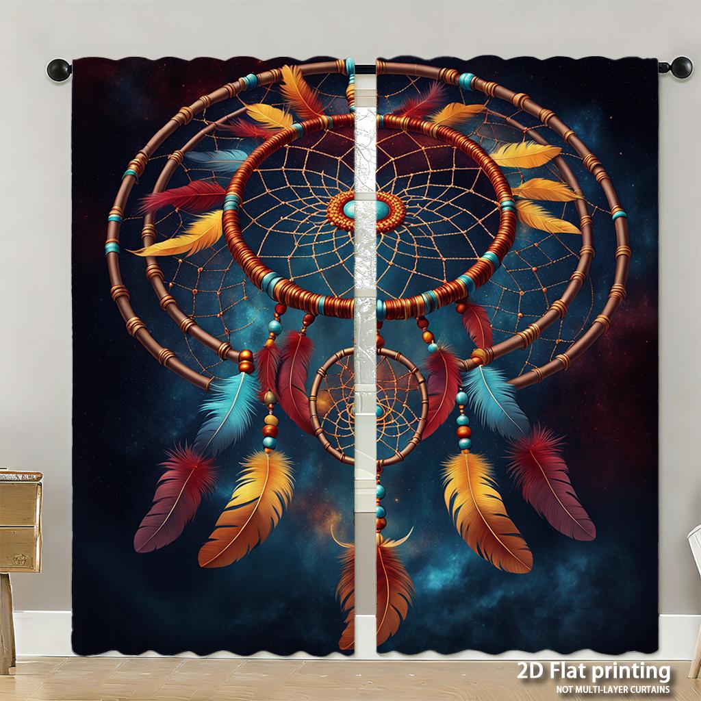 Piece Set High Definition Digital Printed Curtainstropicalfloralpatternbirdsorangegreenhome Decoration Style Curtain Made Of Polyester