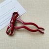 U-shaped bow fashionable hairpin, sweet headwear hairstyle, girls' hair accessories performance, photography hairpin