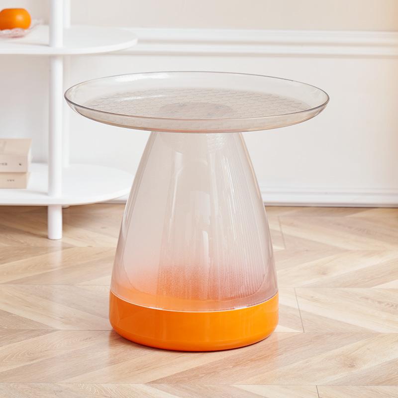 Round Plastic Side Table Nordic Coffee Table Multifunctional Corner End Table Center Table Living Room Furniture