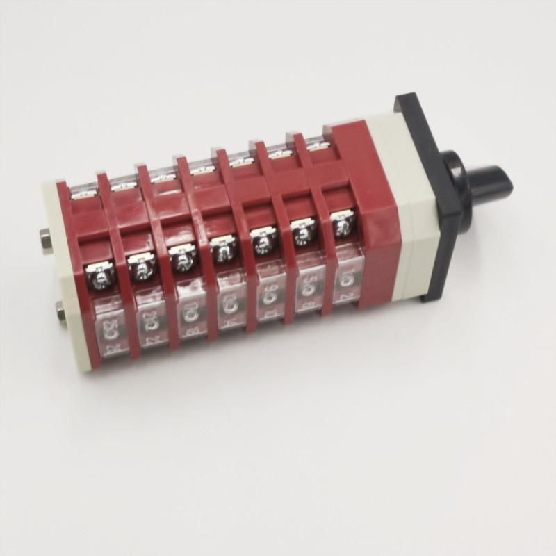 28 Terminals 3 Postions Rotary Cam Combination Switch AC 380V 220V
