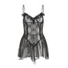 Provocative Transparent Lingerie Set: Flirty Bra and Pajama for Passionate Nights